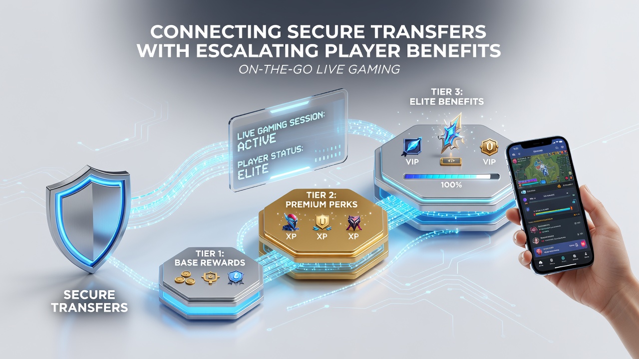 Gestaffelte Vorteile und sichere Transfers in portablen Live-Gaming-Sitzungen