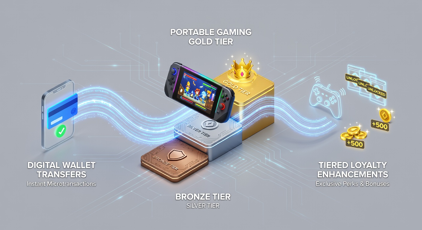 Mobile Gaming-Plattformen mit gestaffelten Treueverbesserungen und Wallet-Integration